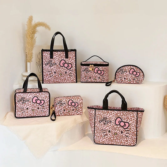 Hello Kitty Leopard Print Series Storage Pouch